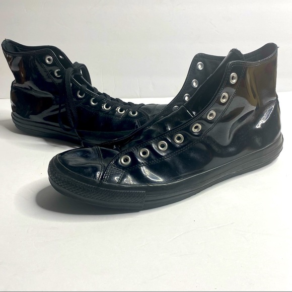Chuck Taylor converse All Star Unisex black Leather High Top sneakers